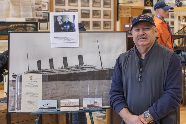 Rich Romano with his Titanic Collection